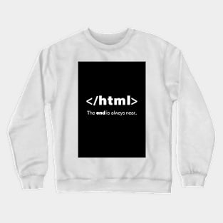 Coding Cards, Graphics Filled With HTML Coding Jokes Crewneck Sweatshirt